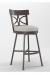 Wesley Allen's Sausalito Brown Swivel Bar Stool with Low Back