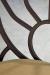 Sunburst Swivel Stool shown in Aged Rust metal finish and Loft Sand fabric