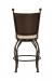 Wesley Allen's Woodland Bronze Swivel Bar Stool with Hammered Back - Back View