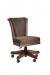 Darafeev's Classic Flexback Upholstered Maple Wood Game Chair with Nailhead Trim