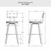 Amisco's Esteban Dimensions for Bar Height