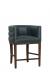 Fairfield's Allie Modern Wood Counter Stool with Low Curved Back