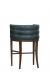 Fairfield's Allie Modern Wood Bar Stool with Low Curved Back - View of Back