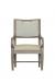 Fairfield's Reece Classic Dining Chair with Seat Back Cushion and Arms - Front View