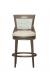 Fairfield's Riley Classic Upholstered Wood Bar Stool with Back - Front View