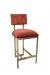 Wesley Allen's Nara Modern Gold Bar Stool with Seat/Back Cushion