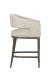 Fairfield's Cleo Modern Wood Bar Stool with Curved Back - Side View