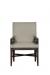 Fairfield's Macey Modern Wood Dining Arm Chair with X Base - Front View