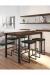 Amisco's Fred Black Modern Bar Stools in Kitchen Dining Area