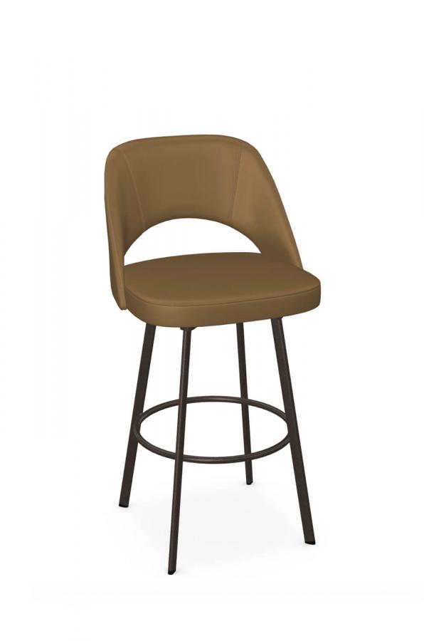 Buy Amisco Scarlett Upholstered Swivel Bar Stool Free shipping!