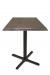 Wyatt All-Season Outdoor Table with Charcoal Square Top