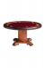 Darafeev's Augustus Poker Table with Burgundy Felt and Wood Base