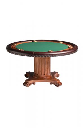 Darafeev's Augustus Poker Table with Green Felt and Wood Base