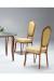 Formal Upholstered Oval-Back Dining Chair by Lisa Furniture