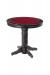 Darafeev's Balboa Poker Dining Pub Table in Graphite Wood With Red Felt