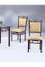 Scroll Upholstered Dining Chair with Upholstered Seat and Back