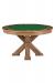 Darafeev's Duke Modern Wood Round Convertible Poker Table with Green Color Felt