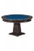Darafeev's Dynasty Transitional Wood 2-in-1 Poker Table in Electric Blue Felt