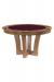 Darafeev's Encore Modern Poker Table with Round Top and Wine Felt Top