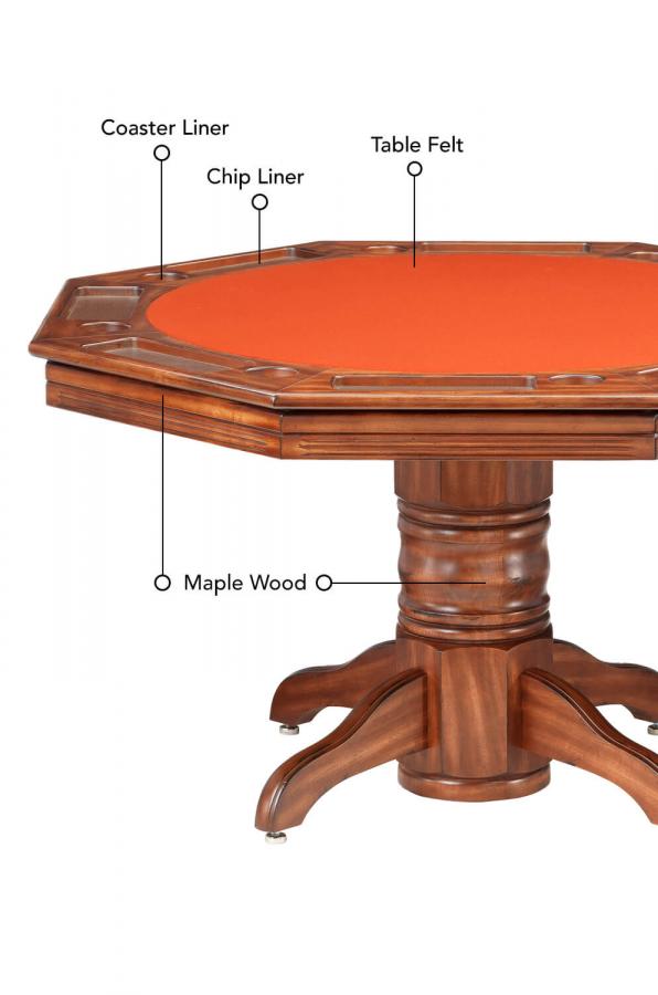 Buy Darafeev's Riviera 8 Player Convertible Poker & Dining Table