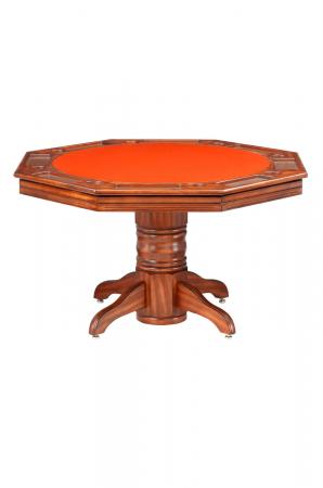 Darafeev's Riviera Traditional Wood Poker Dining Table with Felt