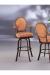 Lisa Furniture - Oval Shaped Classic Barstool with Arms and Upholstery
