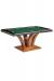 Darafeev's Treviso Rectangular Poker Dining Table in Black Wood Finish and Green Felt Top