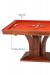 Darafeev's Treviso Wood Bumper Pool Table with Orange Felt Top