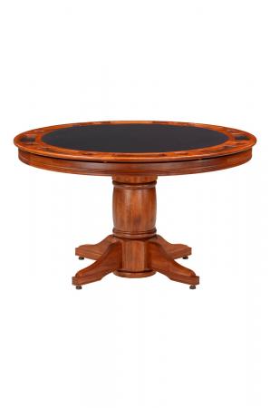Darafeev's Algonquin Poker Dining Round Table with Black Felt