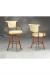 Kenna Swivel Stool with Arms and Upholstered Back/Seat #2046