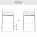 Amisco's Otis Counter Height Dimensions