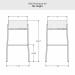 Amisco's Otis Bar Height Dimensions