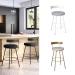 Amisco's Costa Customizable Swivel Bar Stool in a Variety of Colors