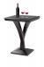 Darafeev's Treviso Modern Wood Pub Table with Wine Glasses