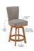 Darafeev's #917 Swivel Counter Stool Features