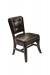 Darafeev's 960 Brown Wood Dining Chair with Button Tufting