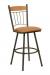 Trica Trica Allan Metal Swivel Stool with Upholstered Seat
