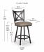Trica's Aramis Counter Height Dimensions