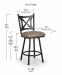 Trica's Aramis Bar Height Dimensions