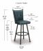 Trica's Arthur Counter Height Dimensions
