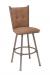 Trica Arthur 1 Swivel Stool with Button-Tufted High Back