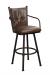 Trica Arthur 2 Swivel Stool with Arms and Leather Upholstery