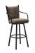 Trica's Arthur 2 Swivel Bar Stool with Arms and Fabric