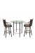 Trica's Astro Pub Table with Bar Stools