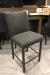 Trica's Biscaro Counter Height Stationary Upholstered Gray Barstool