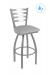 Holland's Jackie Outdoor Swivel Bar Stool in Stainless Steel and Seat Cushion