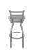 Holland's Jackie Outdoor Stainless Steel Bar Stool with Low Back - Back View