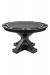 Darafeev's Trestle 8-Player Convertible Poker and Dining Table in Black Round Top