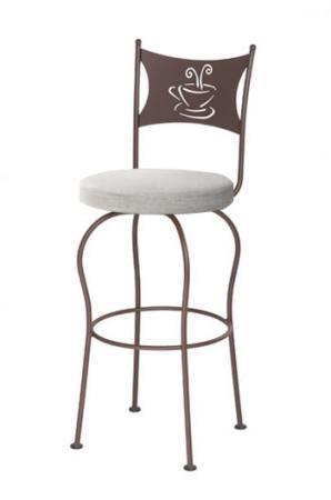 Trica's Cafe Swivel Bar Stool with Comfort Seaet