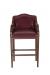 Fairfield's Anderson Traditional Bar Stool with Arms in Leather - Front View